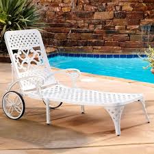 Homestyles Biscayne White Patio Chaise