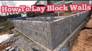 how to lay block walls you