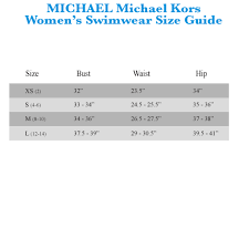 Michael Kors Women Size Chart Best Picture Of Chart