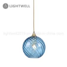 Decorative Blue Hanging Light Glass