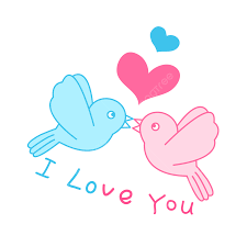 two birds kissing kiss png