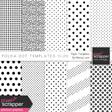 Polka Dot Paper Templates Kit 11 20 By Marisa Lerin