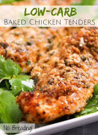 Low Carb Baked Chicken Tenders The Chunky Chef