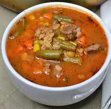 beef vegetable soup with barley