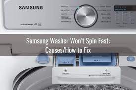 washing machine does not spin dry