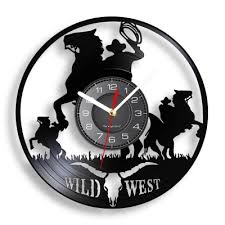 Wild West Silent Quartz Wall Clock For