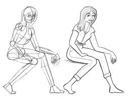 day 24 how to draw a sitting pose