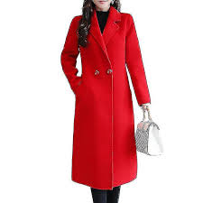 Red Coat Ladies Plain Coat Work Trench