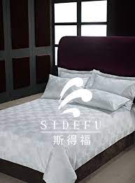 Cotton Jaquard White Bed Sheet Set