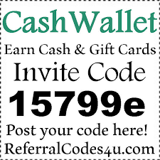 Maybe you would like to learn more about one of these? Cashwallet App Invitation Code 15799e 2021 Referral Codes