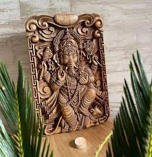 Carving Wooden Ganesha Wooden Carved