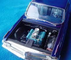 Pontiac Engine Turquoise Blue