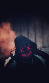 psycho dark mask smokebackground