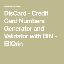 The last digit seven is known as the check digit. Discard Credit Card Numbers Generator And Validator With Bin Elfqrin Credit Card Numbers Credit Card Number Generator
