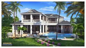 West Indies House Plan Naples Florida Architecture Weber
