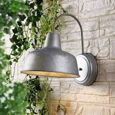 Industrial Chic Dome Outdoor Wall Sconce Light Set Of 2