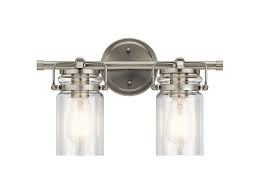 Brinley 25 5 8 Light Linear Chandelier With Clear Glass Brushed Nickel Kichler Lighting