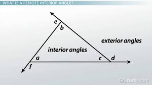 remote interior vs exterior angle