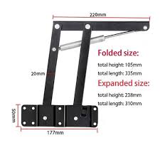 2pcs Table Hinges Lift Up Coffee Table