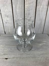 Large Glass Hurricane Lantern Vase