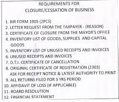Bir Closure Of Business Letter With Temporary Employees Plus Board