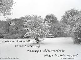 alliteration poems on winter short