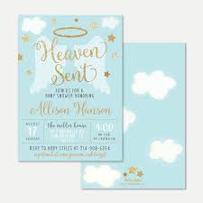 Angel Boy Baby Shower Invitation Template Affordable Baby Shower Invite Editable Invitations Editable Pdf Hadley Designs