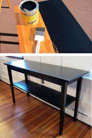 painting furniture black stain vs