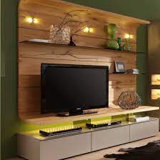 Living Room Wood Veneer Wall Cabinets