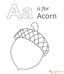Download and print for free. A Is For Acorn Coloring Page 01 Free A Is For Acorn Coloring Page