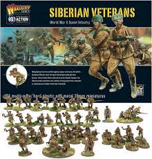 Amazon.com: Wargames Delivered Bolt Action Miniatures - Siberian Veterans  Set, World War 2 Miniatures, 28mm Scale Plastic Army Men for Miniature  Wargaming by Warlord Games : Arts, Crafts & Sewing