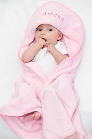 Pink Hooded Baby Towel Bella Beau