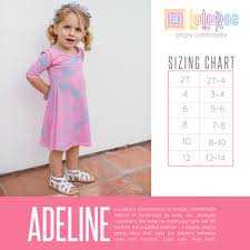 Styles And Size Charts For Kids Lularoe By Angela Peacor