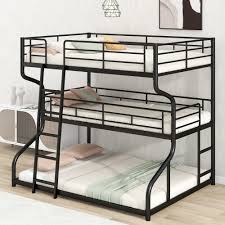 Twin Xl Over Queen Size Triple Bunk Bed