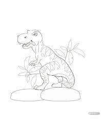 30 dinosaur coloring page templates in