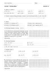 Działania Pisemne Klasa 4 Test - 4 Matematyka Z Plusem - Fioletowa | PDF