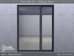 The Sims Resource Flat Sliding Door 3x4