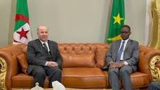 نتيجة بحث الصور عن صور ادتماع الوزير الاول الجزائري بنظيره الموريتاني