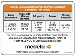 Medela Breastmilk Storage Guidelines Magnet Breastmilk