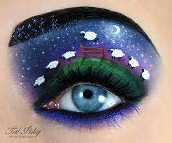 creative eye makeup ilrations by