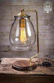 Edison Bulb Table Lamp Brass