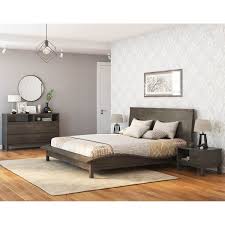When you have mahogany bedroom furniture sets, it wouldn't be a bad idea to try and lighten up your interiors and avoid a dark feel. El Dorado Mahogany Wood Gray 4 Piece Bedroom Set