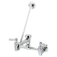 2 Handle Wall Mount Sink Utility Faucet