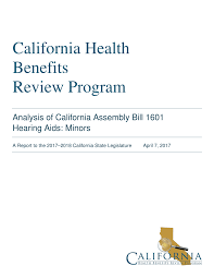 Pdf California Health Benefits Review Program Analysis Of
