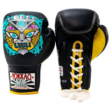 Apex Leopard Lace Up Boxing Gloves 6oz