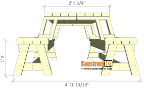 folding picnic table plans easy to