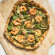 Shrimp Pesto Pizza Recipe gambar png