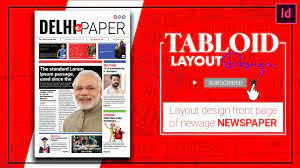 Editorial news newspaper, paper tabloid page illustration. How To Design A Tabloid Newspaper Layout In Indesign Youtube