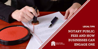 notary public singapore fees and how