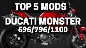 top 5 ducati monster 696 796 1100 mods